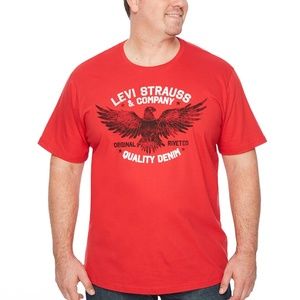 New! Levi's Eagle Logo Big & Tall T-Shirt LT